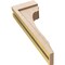 Ekena Millwork 4"W x 8"D x 24"H Thin Warren Rough Cedar Woodgrain TimberThane Corbel, Primed Tan CORUR04X08X24WARRCPR - alternate 6